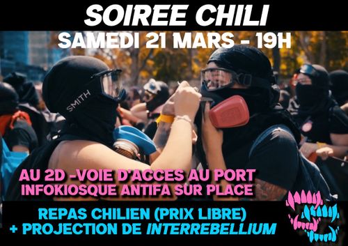 Soirée Chili ! Repas chilien et projection
