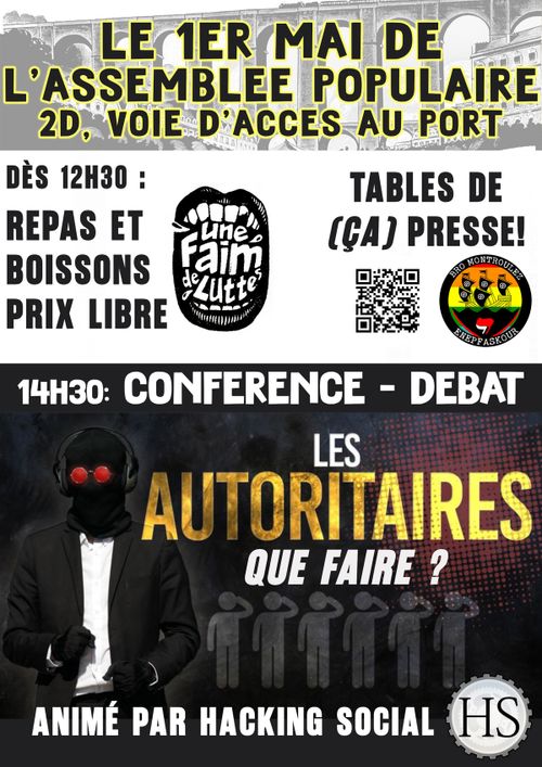 1ER MAI - CONFÉRENCE DE HACKING SOCIAL - Les Autoritaires, que faire ?