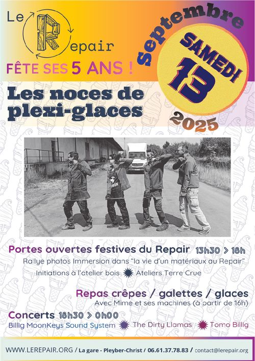 Le Repair fête ses 5 ans, les noces de Plexi-glaces : Portes ouvertes festives du Repair 