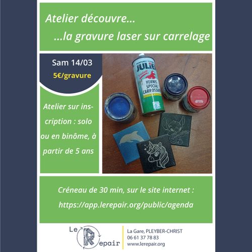 Découvre la gravure laser sur carrelage !