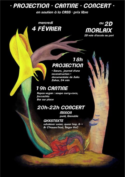 Projection - Cantine - Concert - en soutien à la CASS !